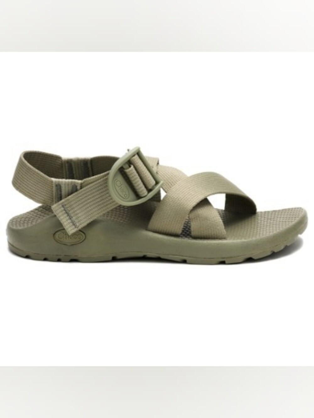 Chaco 👣 Mega Z/1 Wide-Strap Classic Sandal - Monochrome🔹7 in Sage